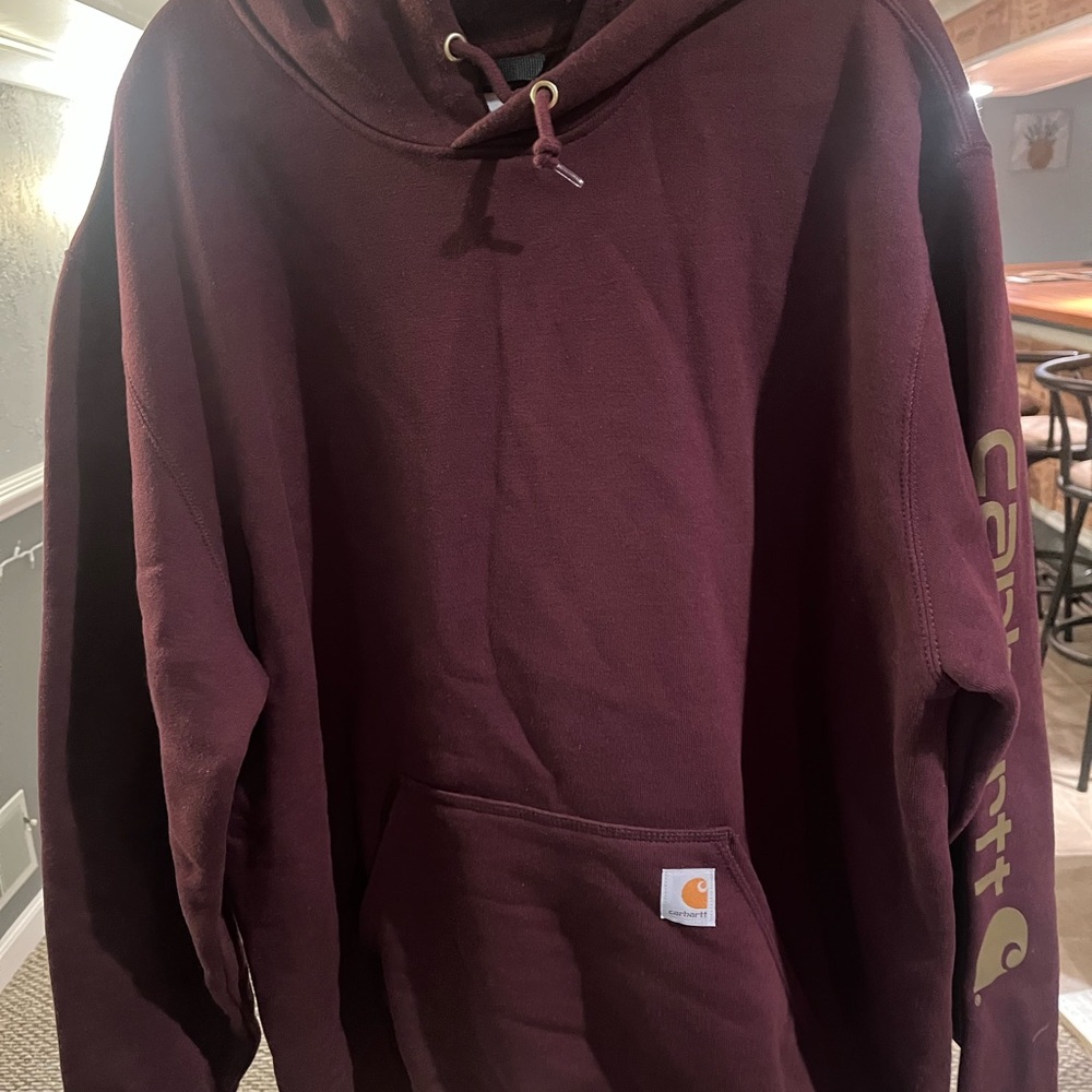 Carhartt Men's Burgundy Hoodie